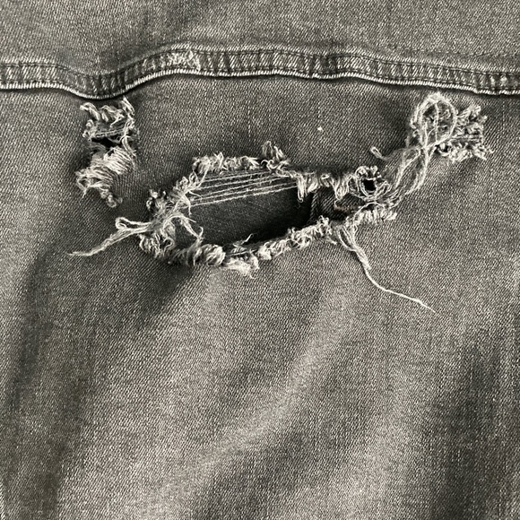 Jack & Jones Ripped Jean Jacket - Picture 2 of 7